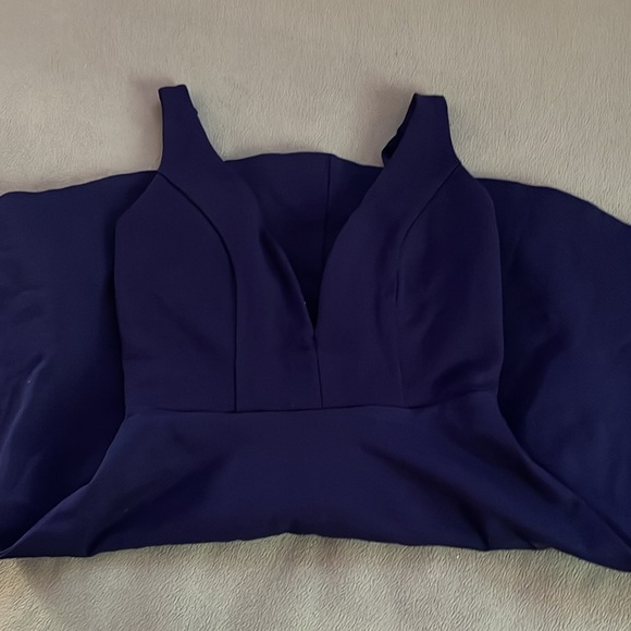 Love Galore Navy Blue Strappy Sleeveless Skater Dress - Picture 7 of 7